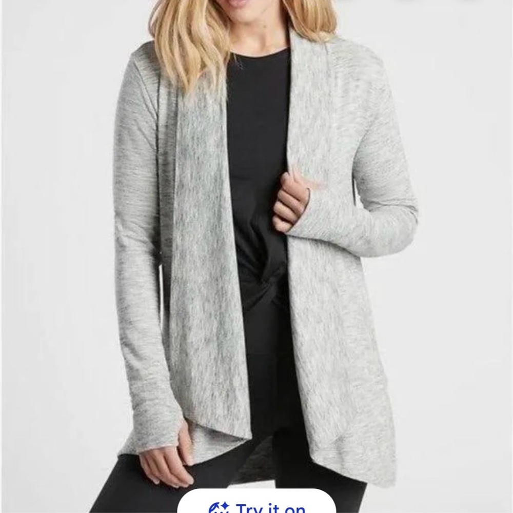 ATHLETA Pranayma Wrap Open-Front Women's Cardigan Size XXS